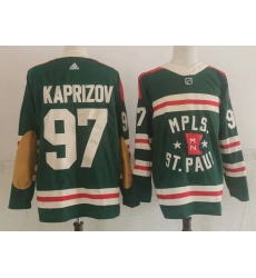 Men Minnesota Wild 97 Kirill Kaprizov Green 2022 Winter Classic Adidas Stitched NHL Jersey Men Minnesota Wild 97 Kirill Kaprizov Green 2022 Winter Classic Adidas Stitched NHL Jersey