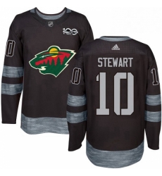 Mens Adidas Minnesota Wild 10 Chris Stewart Authentic Black 1917 2017 100th Anniversary NHL Jersey Mens Adidas Minnesota Wild 10 Chris Stewart Authentic Black 1917 2017 100th Anniversary NHL Jersey