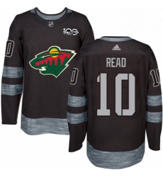 Mens Adidas Minnesota Wild 10 Matt Read Authentic Black 1917 2017 100th Anniversary NHL Jersey Mens Adidas Minnesota Wild 10 Matt Read Authentic Black 1917 2017 100th Anniversary NHL Jersey