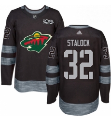 Mens Adidas Minnesota Wild 32 Alex Stalock Authentic Black 1917 2017 100th Anniversary NHL Jersey Mens Adidas Minnesota Wild 32 Alex Stalock Authentic Black 1917 2017 100th Anniversary NHL Jersey