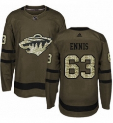 Mens Adidas Minnesota Wild 63 Tyler Ennis Premier Green Salute to Service NHL Jersey Mens Adidas Minnesota Wild 63 Tyler Ennis Premier Green Salute to Service NHL Jersey
