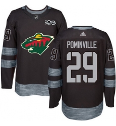 Wild #29 Jason Pominville Black 1917 2017 100th Anniversary Stitched NHL Jersey Wild #29 Jason Pominville Black 1917 2017 100th Anniversary Stitched NHL Jersey