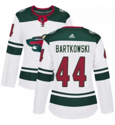 Womens Adidas Minnesota Wild 44 Matt Bartkowski Authentic White Away NHL Jersey Womens Adidas Minnesota Wild 44 Matt Bartkowski Authentic White Away NHL Jersey