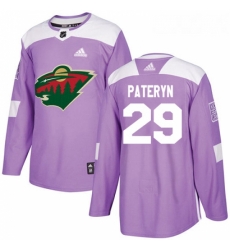 Youth Adidas Minnesota Wild 29 Greg Pateryn Authentic Purple Fights Cancer Practice NHL Jersey Youth Adidas Minnesota Wild 29 Greg Pateryn Authentic Purple Fights Cancer Practice NHL Jersey