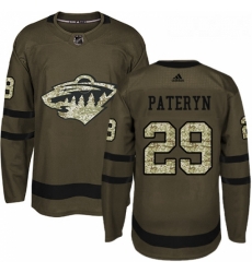 Youth Adidas Minnesota Wild 29 Greg Pateryn Premier Green Salute to Service NHL Jersey Youth Adidas Minnesota Wild 29 Greg Pateryn Premier Green Salute to Service NHL Jersey