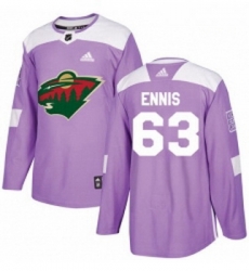 Youth Adidas Minnesota Wild 63 Tyler Ennis Authentic Purple Fights Cancer Practice NHL Jersey Youth Adidas Minnesota Wild 63 Tyler Ennis Authentic Purple Fights Cancer Practice NHL Jersey