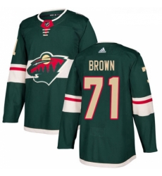 Youth Adidas Minnesota Wild 71 J T Brown Premier Green Home NHL Jerse Youth Adidas Minnesota Wild 71 J T Brown Premier Green Home NHL Jerse