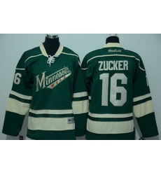 Youth Minnesota Wild #16 Jason Zucker Green Stitched NHL Jersey Youth Minnesota Wild #16 Jason Zucker Green Stitched NHL Jersey