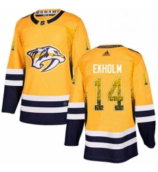 Mens Adidas Nashville Predators 14 Mattias Ekholm Authentic Gold Drift Fashion NHL Jersey Mens Adidas Nashville Predators 14 Mattias Ekholm Authentic Gold Drift Fashion NHL Jersey