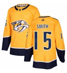 Mens Adidas Nashville Predators 15 Craig Smith Premier Gold Home NHL Jersey Mens Adidas Nashville Predators 15 Craig Smith Premier Gold Home NHL Jersey