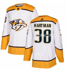 Mens Adidas Nashville Predators 38 Ryan Hartman Authentic White Away NHL Jersey Mens Adidas Nashville Predators 38 Ryan Hartman Authentic White Away NHL Jersey