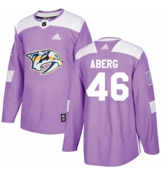 Mens Adidas Nashville Predators 46 Pontus Aberg Authentic Purple Fights Cancer Practice NHL Jersey Mens Adidas Nashville Predators 46 Pontus Aberg Authentic Purple Fights Cancer Practice NHL Jersey