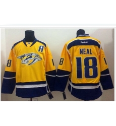 Nashville Predators #18 James Neal Yellow Home Stitched NHL Jersey Nashville Predators #18 James Neal Yellow Home Stitched NHL Jersey
