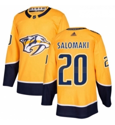 Youth Adidas Nashville Predators 20 Miikka Salomaki Authentic Gold Home NHL Jersey Youth Adidas Nashville Predators 20 Miikka Salomaki Authentic Gold Home NHL Jersey