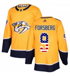Youth Adidas Nashville Predators 9 Filip Forsberg Authentic Gold USA Flag Fashion NHL Jersey Youth Adidas Nashville Predators 9 Filip Forsberg Authentic Gold USA Flag Fashion NHL Jersey