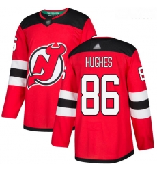Devils #86 Jack Hughes Red Home Authentic Stitched Hockey Jersey Devils #86 Jack Hughes Red Home Authentic Stitched Hockey Jersey