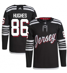 Men New Jersey Devils 86 Jack Hughes 2021 2022 Black Stitched Jersey Men New Jersey Devils 86 Jack Hughes 2021 2022 Black Stitched Jersey