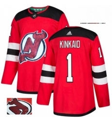 Mens Adidas New Jersey Devils 1 Keith Kinkaid Authentic Red Fashion Gold NHL Jersey Mens Adidas New Jersey Devils 1 Keith Kinkaid Authentic Red Fashion Gold NHL Jersey