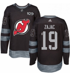 Mens Adidas New Jersey Devils 19 Travis Zajac Authentic Black 1917 2017 100th Anniversary NHL Jersey Mens Adidas New Jersey Devils 19 Travis Zajac Authentic Black 1917 2017 100th Anniversary NHL Jersey