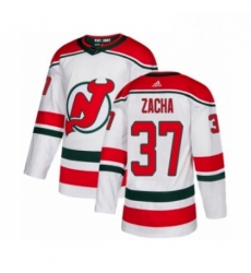 Mens Adidas New Jersey Devils 37 Pavel Zacha Premier White Alternate NHL Jersey Mens Adidas New Jersey Devils 37 Pavel Zacha Premier White Alternate NHL Jersey
