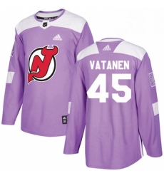 Mens Adidas New Jersey Devils 45 Sami Vatanen Authentic Purple Fights Cancer Practice NHL Jersey Mens Adidas New Jersey Devils 45 Sami Vatanen Authentic Purple Fights Cancer Practice NHL Jersey