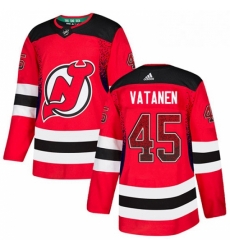 Mens Adidas New Jersey Devils 45 Sami Vatanen Authentic Red Drift Fashion NHL Jersey Mens Adidas New Jersey Devils 45 Sami Vatanen Authentic Red Drift Fashion NHL Jersey
