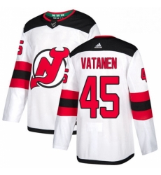 Mens Adidas New Jersey Devils 45 Sami Vatanen Authentic White Away NHL Jersey Mens Adidas New Jersey Devils 45 Sami Vatanen Authentic White Away NHL Jersey