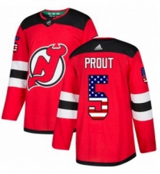 Mens Adidas New Jersey Devils 5 Dalton Prout Authentic Red USA Flag Fashion NHL Jersey Mens Adidas New Jersey Devils 5 Dalton Prout Authentic Red USA Flag Fashion NHL Jersey