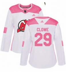 Womens Adidas New Jersey Devils 29 Ryane Clowe Authentic WhitePink Fashion NHL Jersey Womens Adidas New Jersey Devils 29 Ryane Clowe Authentic WhitePink Fashion NHL Jersey