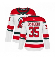 Womens Adidas New Jersey Devils 35 Cory Schneider Authentic White Alternate NHL Jersey Womens Adidas New Jersey Devils 35 Cory Schneider Authentic White Alternate NHL Jersey