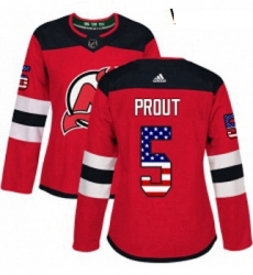 Womens Adidas New Jersey Devils 5 Dalton Prout Authentic Red USA Flag Fashion NHL Jersey Womens Adidas New Jersey Devils 5 Dalton Prout Authentic Red USA Flag Fashion NHL Jersey