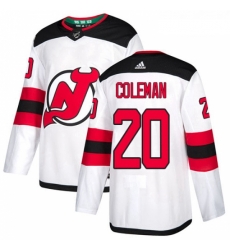 Youth Adidas New Jersey Devils 20 Blake Coleman Authentic White Away NHL Jersey Youth Adidas New Jersey Devils 20 Blake Coleman Authentic White Away NHL Jersey