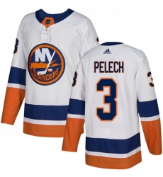 Adidas New York Islanders 3 Adam Pelech White Away Authentic Stitched NHL Jersey Adidas New York Islanders 3 Adam Pelech White Away Authentic Stitched NHL Jersey