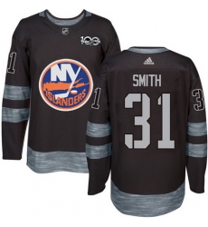 Islanders #31 Billy Smith Black 1917 2017 100th Anniversary Stitched NHL Jersey Islanders #31 Billy Smith Black 1917 2017 100th Anniversary Stitched NHL Jersey
