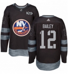 Mens Adidas New York Islanders 12 Josh Bailey Authentic Black 1917 2017 100th Anniversary NHL Jersey Mens Adidas New York Islanders 12 Josh Bailey Authentic Black 1917 2017 100th Anniversary NHL Jersey