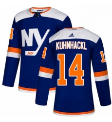 Mens Adidas New York Islanders 14 Tom Kuhnhackl Premier Blue Alternate NHL Jersey Mens Adidas New York Islanders 14 Tom Kuhnhackl Premier Blue Alternate NHL Jersey
