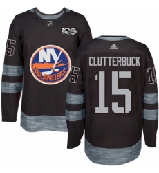 Mens Adidas New York Islanders 15 Cal Clutterbuck Premier Black 1917 2017 100th Anniversary NHL Jersey Mens Adidas New York Islanders 15 Cal Clutterbuck Premier Black 1917 2017 100th Anniversary NHL Jersey