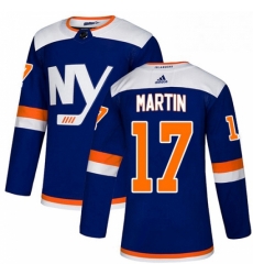 Mens Adidas New York Islanders 17 Matt Martin Premier Blue Alternate NHL Jersey Mens Adidas New York Islanders 17 Matt Martin Premier Blue Alternate NHL Jersey