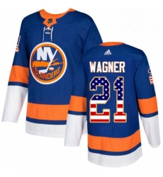 Mens Adidas New York Islanders 21 Chris Wagner Authentic Royal Blue USA Flag Fashion NHL Jersey Mens Adidas New York Islanders 21 Chris Wagner Authentic Royal Blue USA Flag Fashion NHL Jersey