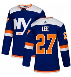 Mens Adidas New York Islanders 27 Anders Lee Premier Blue Alternate NHL Jersey Mens Adidas New York Islanders 27 Anders Lee Premier Blue Alternate NHL Jersey