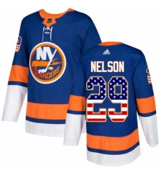 Mens Adidas New York Islanders 29 Brock Nelson Authentic Royal Blue USA Flag Fashion NHL Jersey Mens Adidas New York Islanders 29 Brock Nelson Authentic Royal Blue USA Flag Fashion NHL Jersey