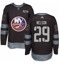 Mens Adidas New York Islanders 29 Brock Nelson Premier Black 1917 2017 100th Anniversary NHL Jersey Mens Adidas New York Islanders 29 Brock Nelson Premier Black 1917 2017 100th Anniversary NHL Jersey