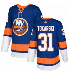 Mens Adidas New York Islanders 31 Dustin Tokarski Premier Royal Blue Home NHL Jersey Mens Adidas New York Islanders 31 Dustin Tokarski Premier Royal Blue Home NHL Jersey