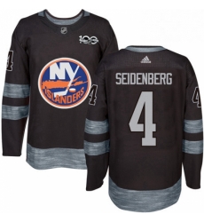 Mens Adidas New York Islanders 4 Dennis Seidenberg Authentic Black 1917 2017 100th Anniversary NHL Jersey Mens Adidas New York Islanders 4 Dennis Seidenberg Authentic Black 1917 2017 100th Anniversary NHL Jersey