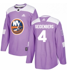 Mens Adidas New York Islanders 4 Dennis Seidenberg Authentic Purple Fights Cancer Practice NHL Jersey Mens Adidas New York Islanders 4 Dennis Seidenberg Authentic Purple Fights Cancer Practice NHL Jersey