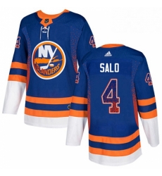Mens Adidas New York Islanders 4 Robin Salo Authentic Royal Blue Drift Fashion NHL Jersey Mens Adidas New York Islanders 4 Robin Salo Authentic Royal Blue Drift Fashion NHL Jersey
