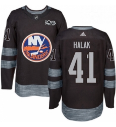 Mens Adidas New York Islanders 41 Jaroslav Halak Authentic Black 1917 2017 100th Anniversary NHL Jersey Mens Adidas New York Islanders 41 Jaroslav Halak Authentic Black 1917 2017 100th Anniversary NHL Jersey