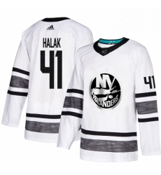 Mens Adidas New York Islanders 41 Jaroslav Halak White 2019 All Star Game Parley Authentic Stitched NHL Jersey Mens Adidas New York Islanders 41 Jaroslav Halak White 2019 All Star Game Parley Authentic Stitched NHL Jersey