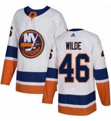 Mens Adidas New York Islanders 46 Bode Wilde Authentic White Away NHL Jersey Mens Adidas New York Islanders 46 Bode Wilde Authentic White Away NHL Jersey
