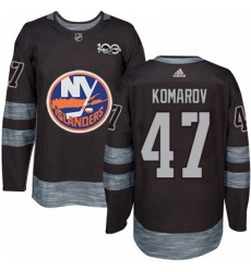 Mens Adidas New York Islanders 47 Leo Komarov Authentic Black 1917 2017 100th Anniversary NHL Jersey Mens Adidas New York Islanders 47 Leo Komarov Authentic Black 1917 2017 100th Anniversary NHL Jersey